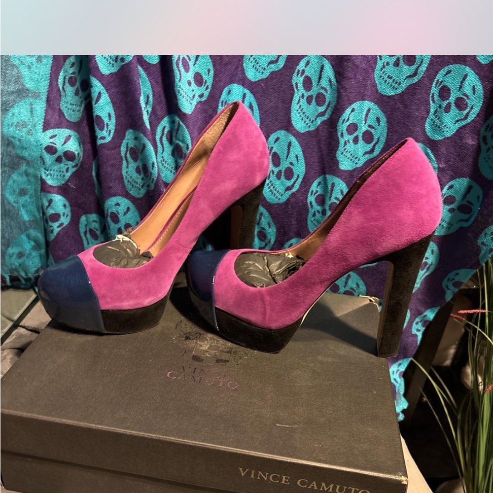 Vince Camuto Purple and Blue Women's Heels